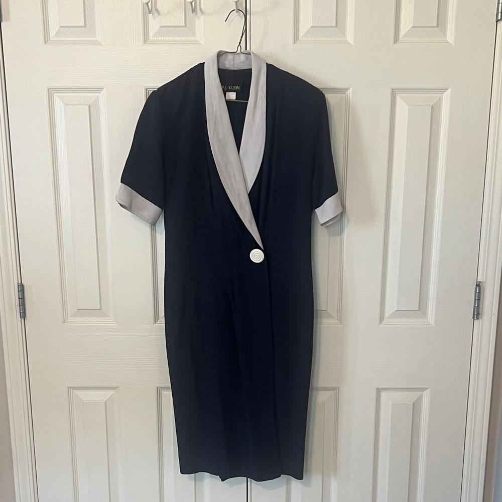 Elegant Black and Gray Dress
